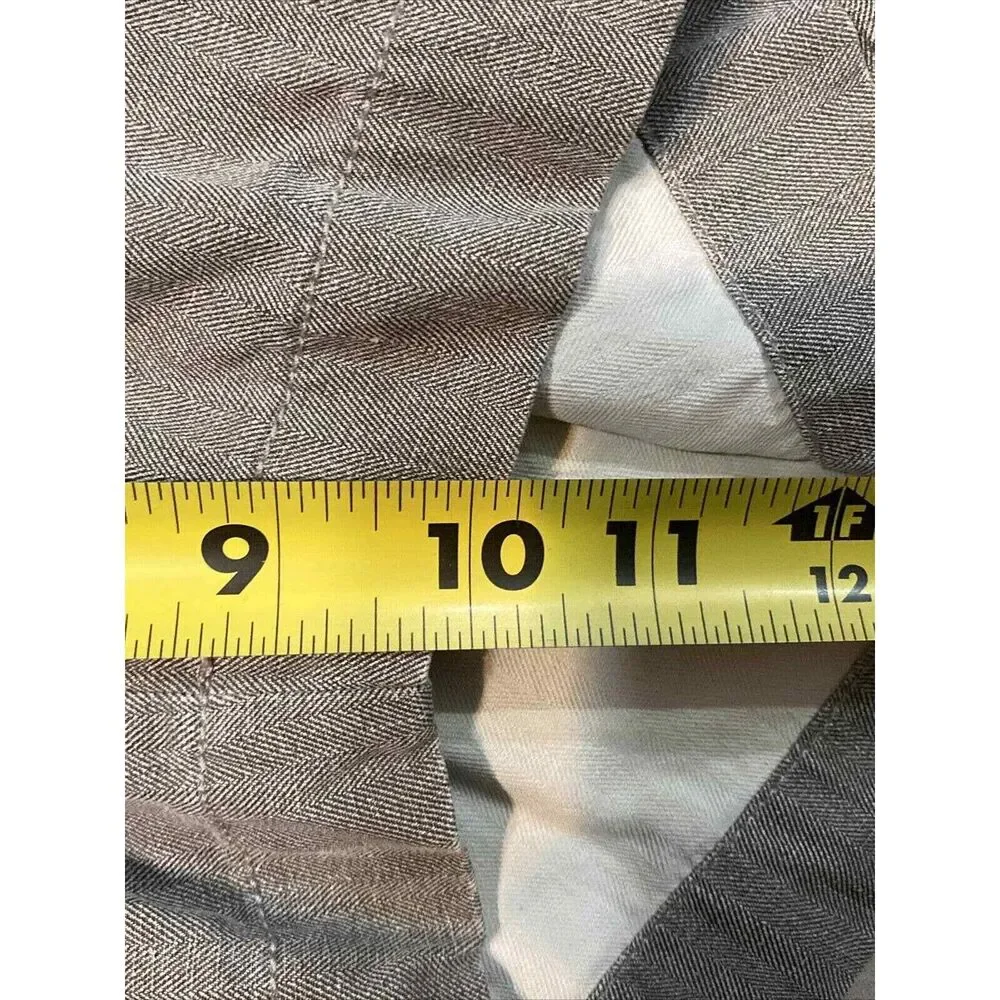 Tommy Bahama Mens Shorts Chino Deck 38 Cotton Blend Flat Front Gray Heather